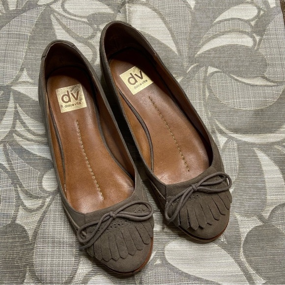 DV BY DOLCE VITA - Fringe Oxford Ballet Flats 7.5M - Picture 1 of 7